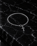 Pulsera Mini Creed en plata .925 con cruz lineal